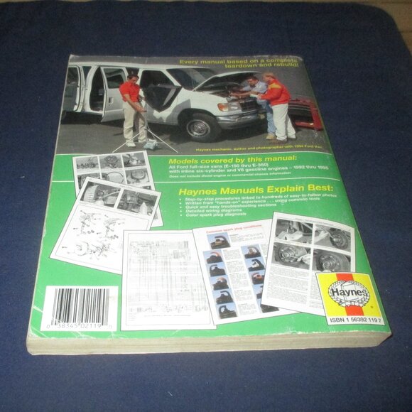 Ford Full-sized Vans 1992-1995 Haynes Automotive Repair Manual - Picture 2 of 5